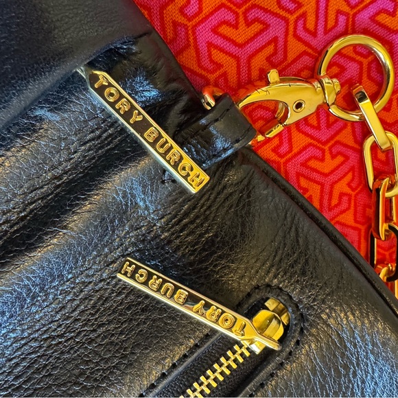 Tory Burch Bombé Reva Clutch in Black - Picture 7 of 10